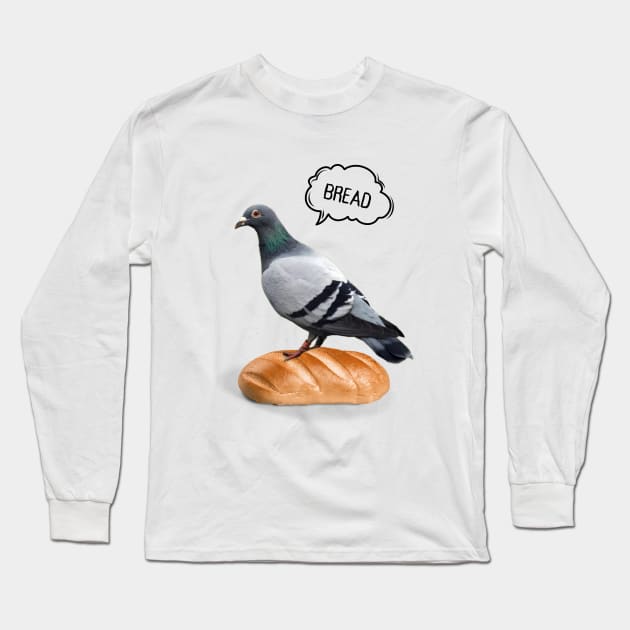 Funny Pigeon Long Sleeve T-Shirt by reesea